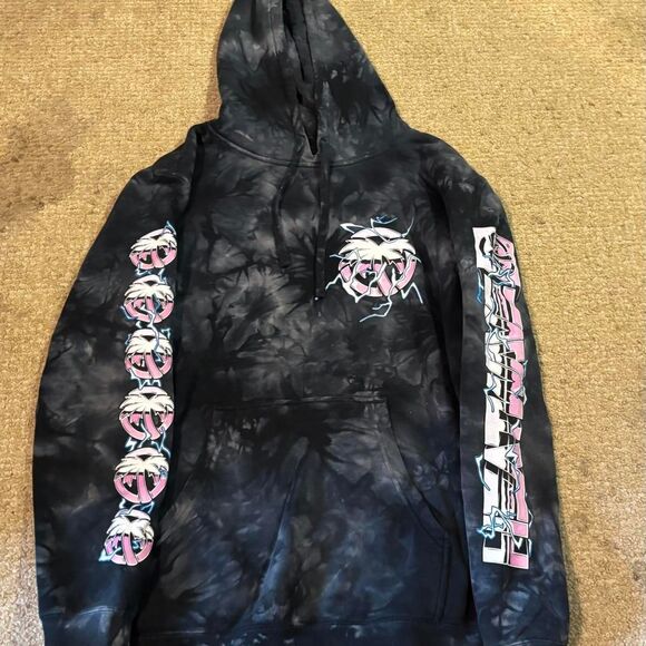 Unbranded Men's Grey and Black Hoodie - Picture 2 of 6